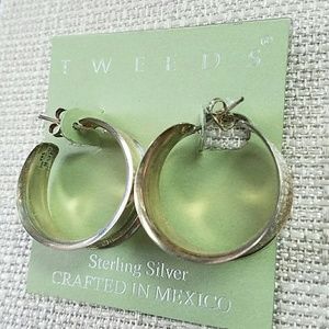 Tweeds Sterling Hoops